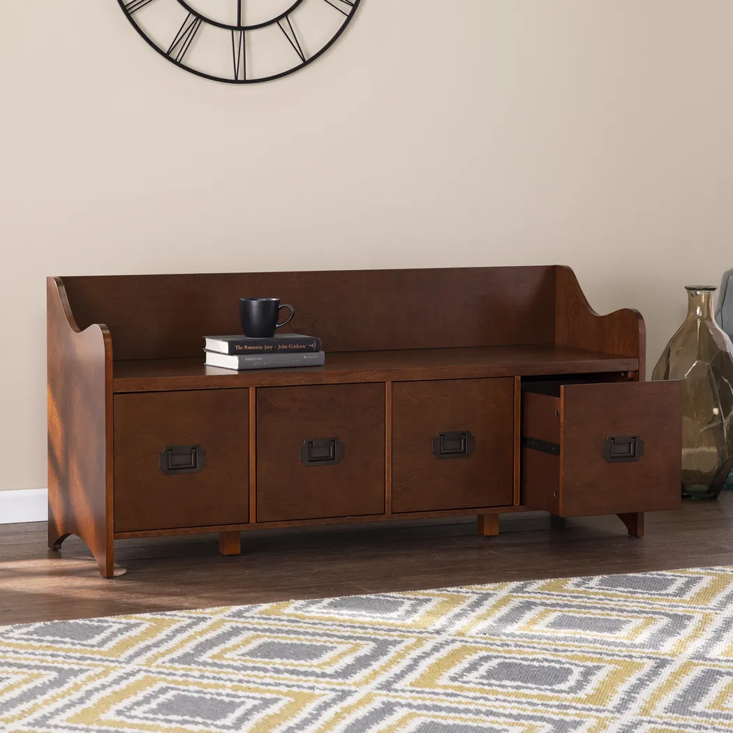 Sayerton Brown Accent Bench - Thumbnail - Image 4