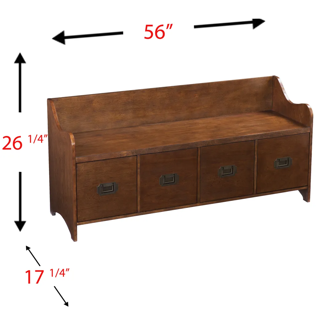 Sayerton Brown Accent Bench - Thumbnail - Image 5