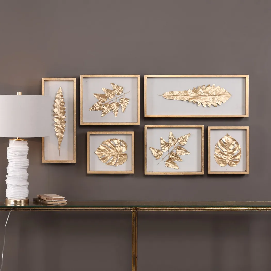 Sayrin Gold Wall Decor, Set of 6 - Thumbnail - Image 2