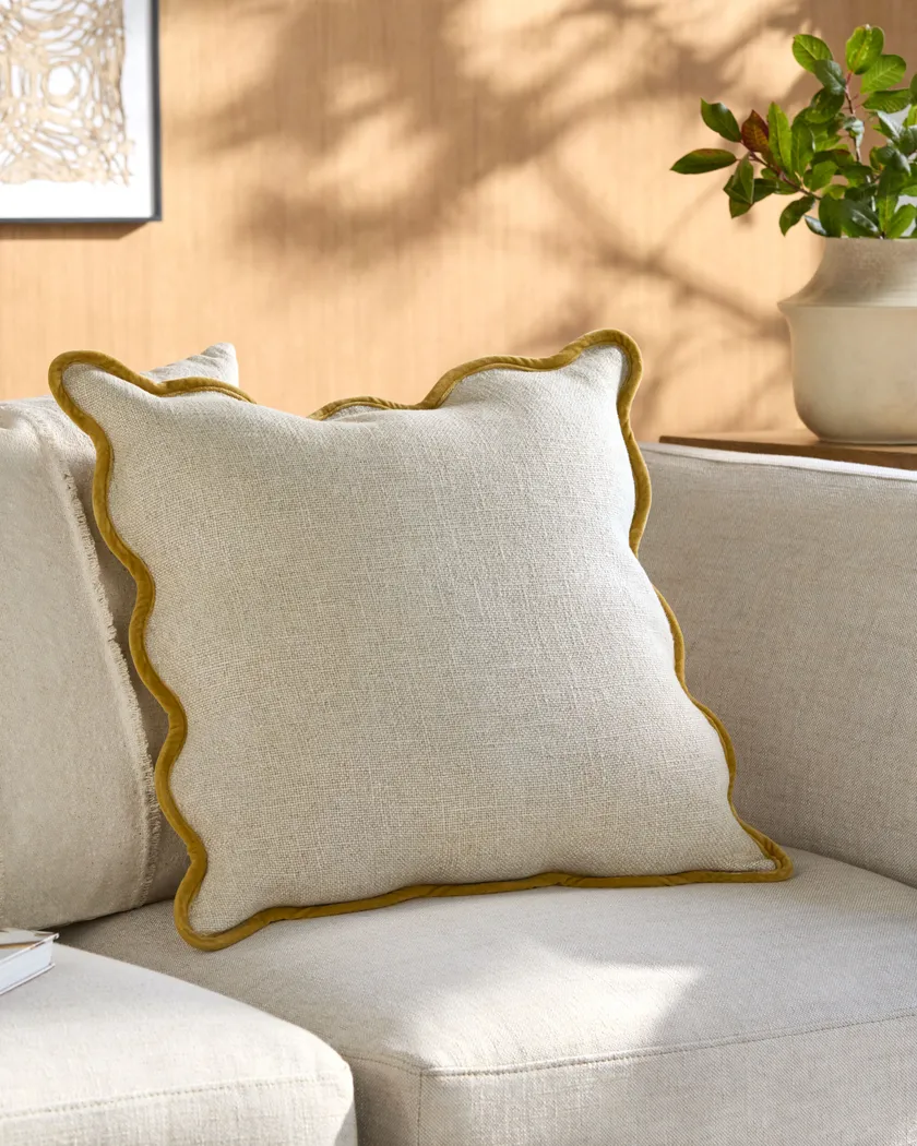 Sayyid Yellow Accent Pillow - Image 2