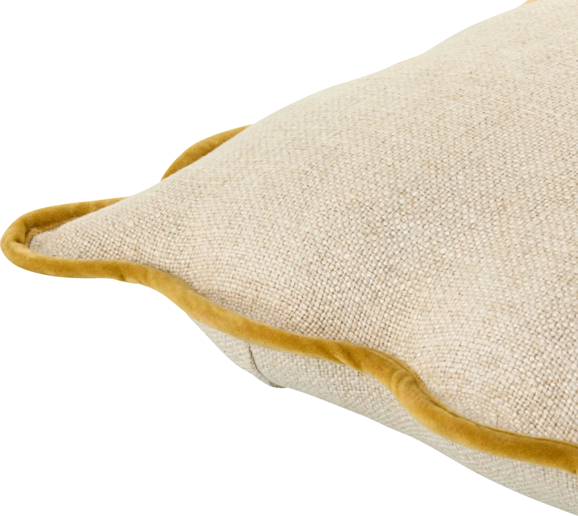Sayyid Yellow Accent Pillow - Image 3