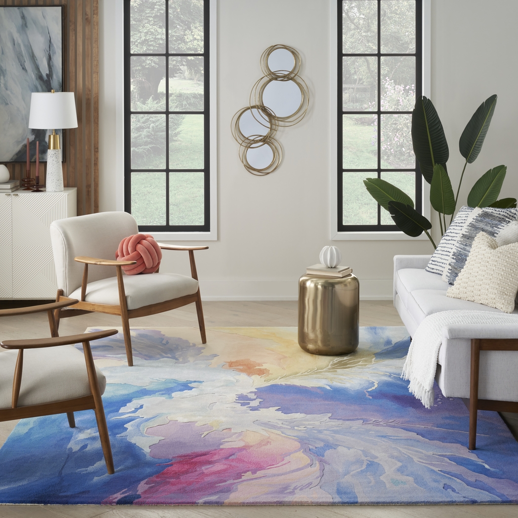 Scaqui Blue/Multi 8'6 x 11'6 Rug - Thumbnail - Image 7