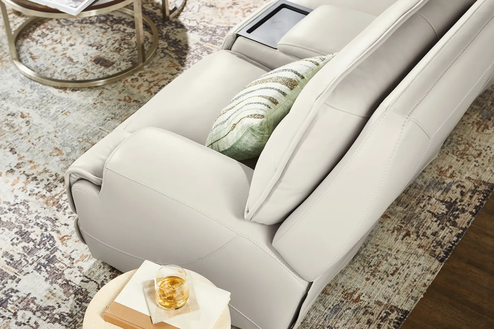 Scarborough Beige 3 Pc Dual Power Reclining Sectional - Image 7