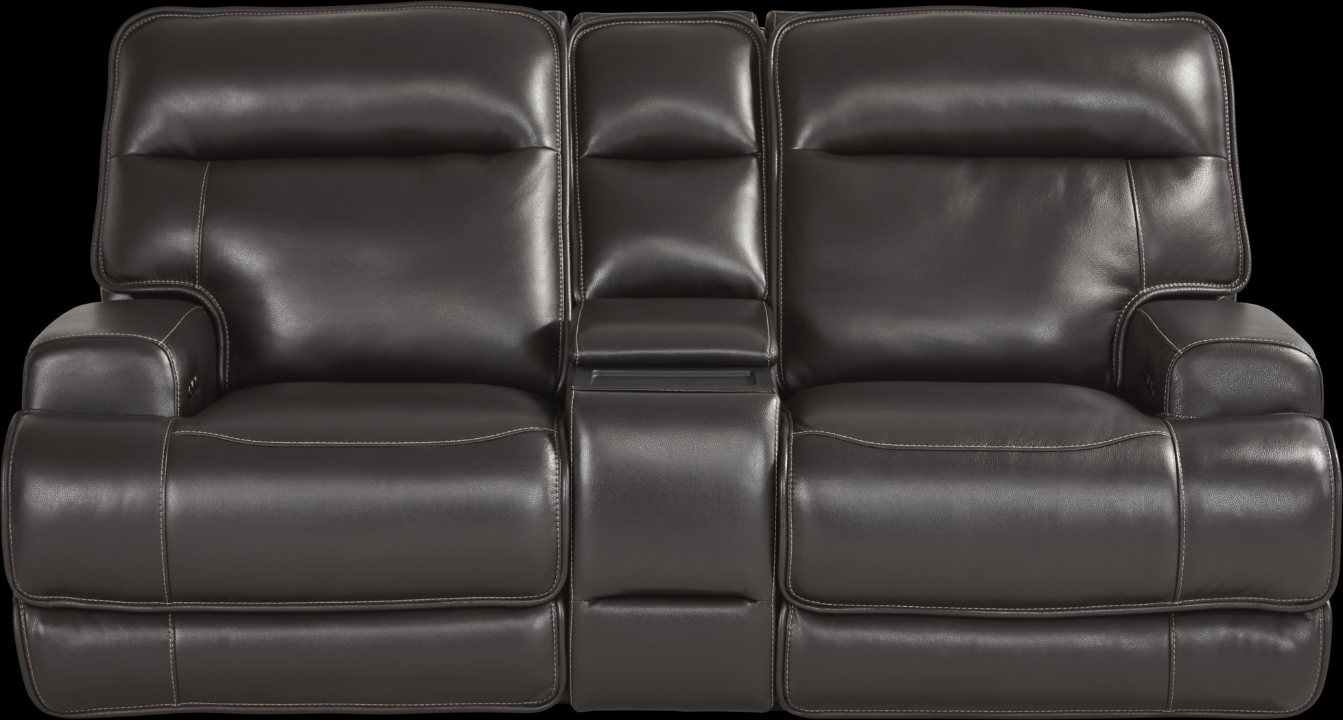 Scarborough Black Leather 5 Pc Dual Power Reclining Living Room - Thumbnail - Image 6
