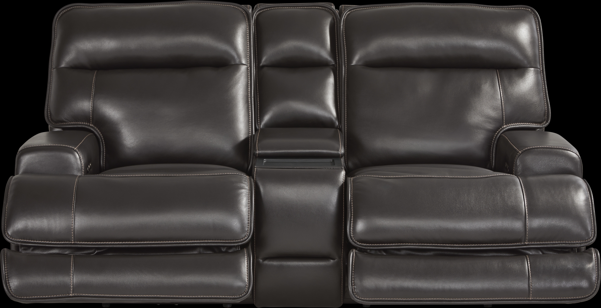 Scarborough Black Leather 5 Pc Dual Power Reclining Living Room - Thumbnail - Image 5