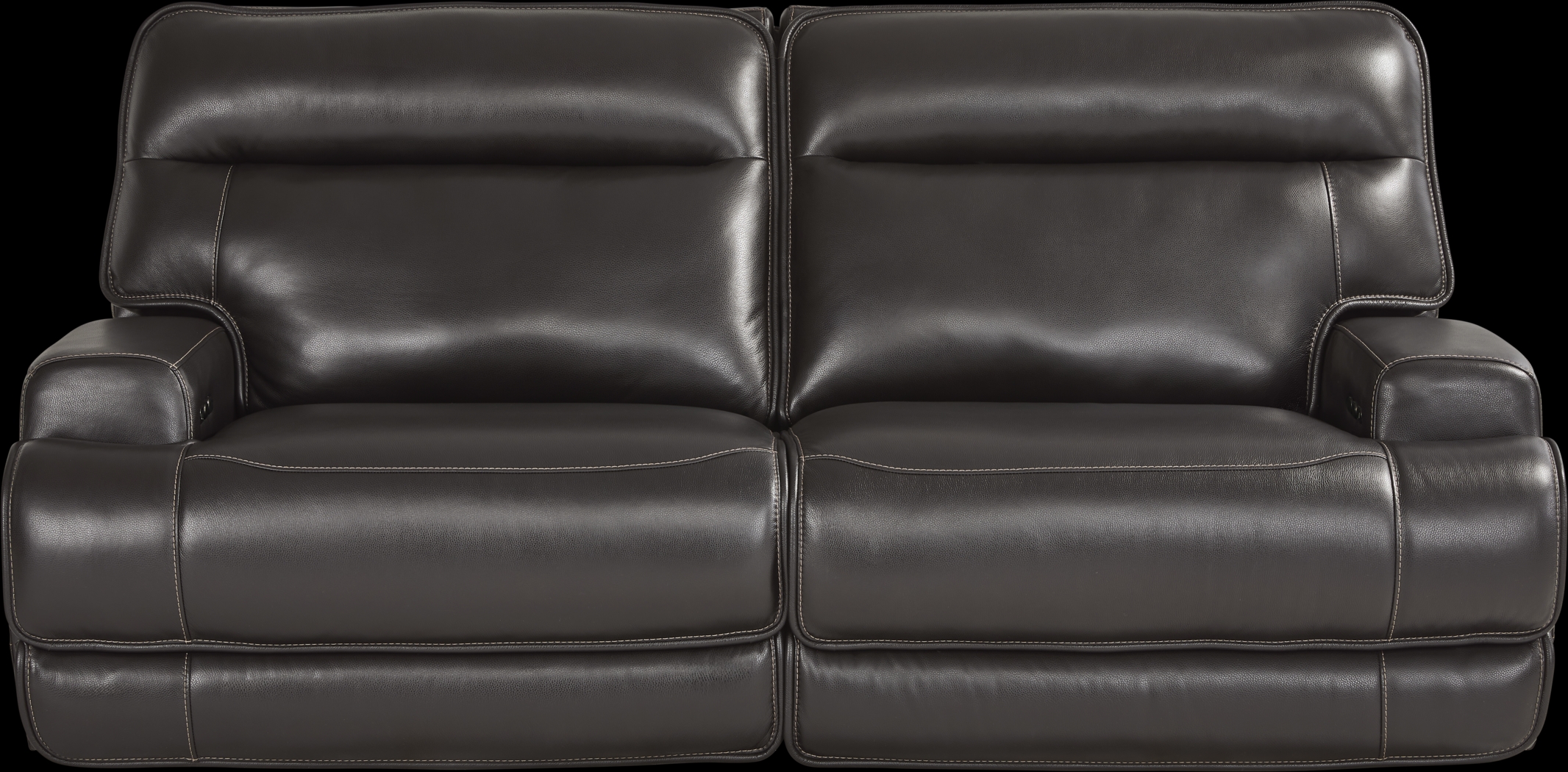 Scarborough Black Leather 5 Pc Dual Power Reclining Living Room - Thumbnail - Image 3