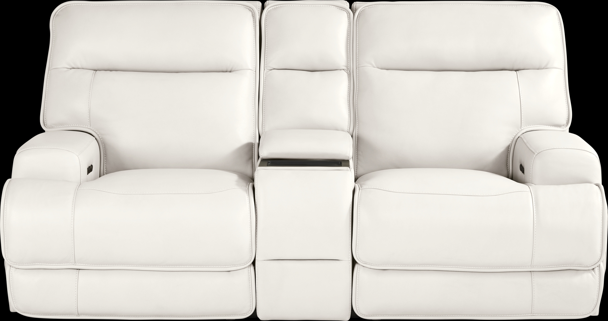 Scarborough White Leather 8 Pc Dual Power Reclining Living Room - Thumbnail - Image 3