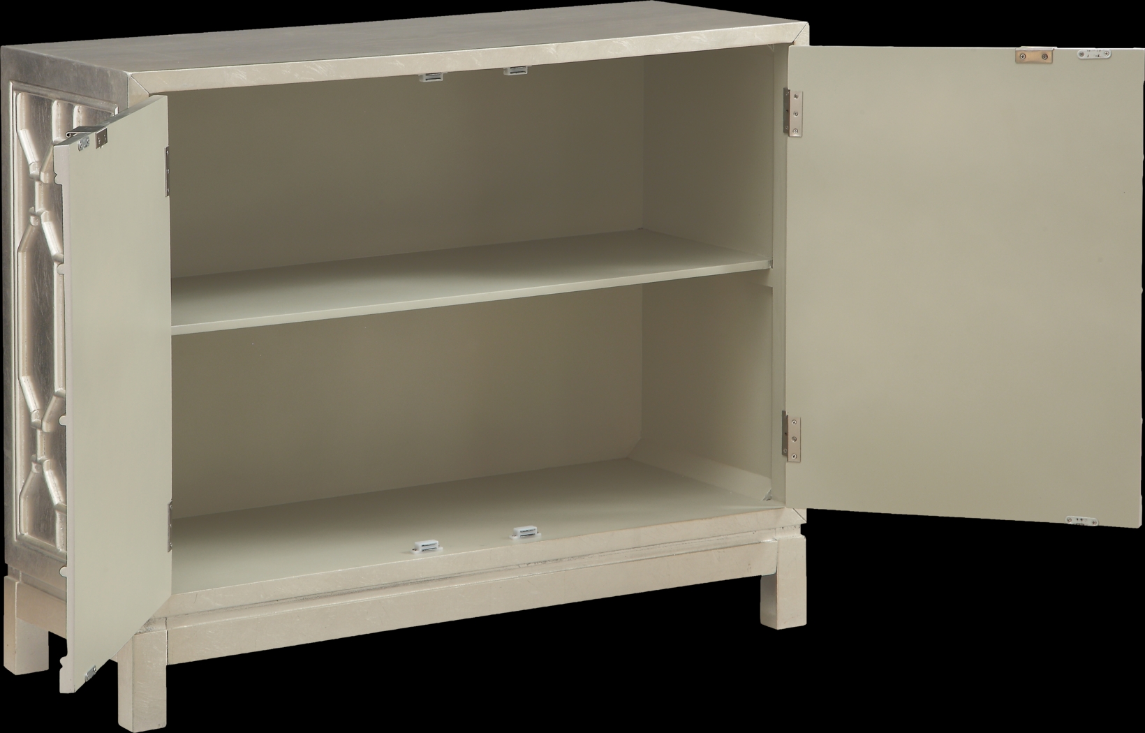 Schelle Silver Two Door Accent Cabinet - Thumbnail - Image 3