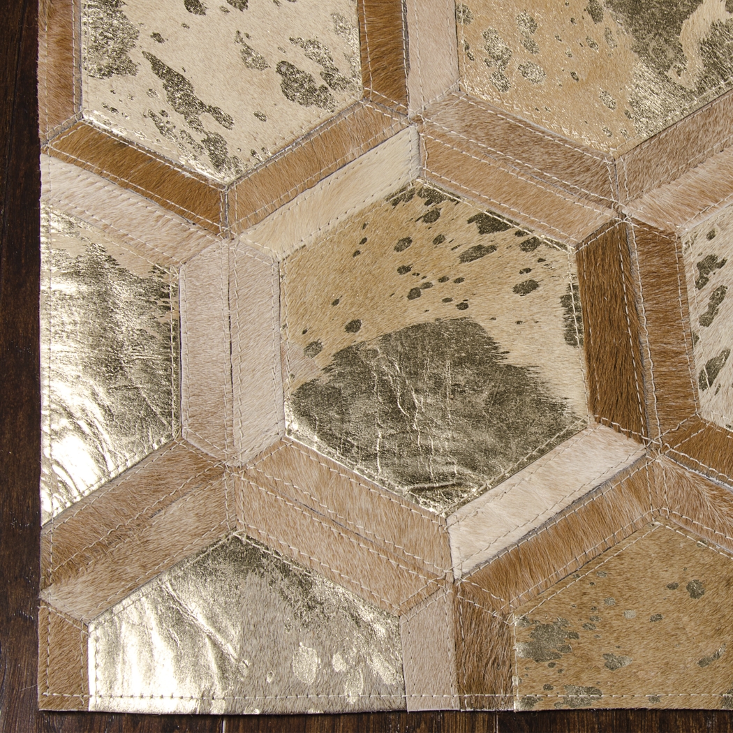 Schimmer Gold 8 x 10 Rug - Thumbnail - Image 4