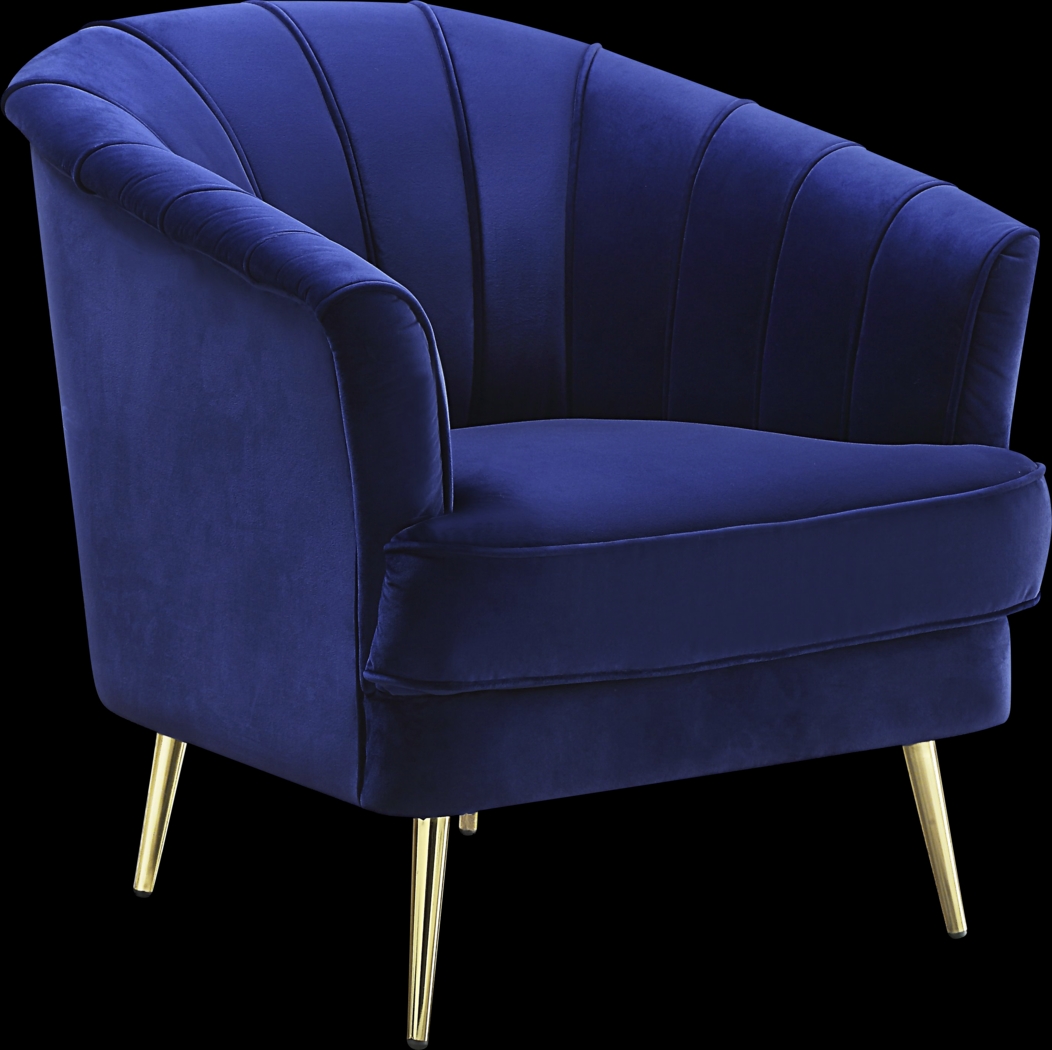 Schley Blue Accent Chair - Thumbnail - Image 1