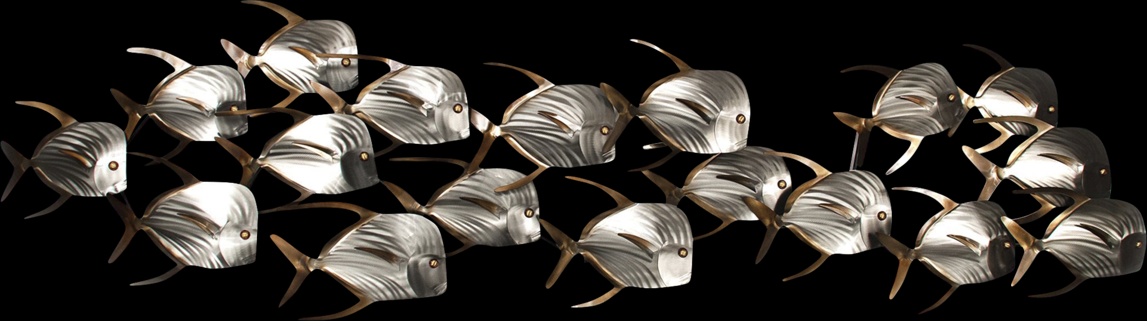 Schoolmates I Silver Outdoor Artwork - Thumbnail - Image 1