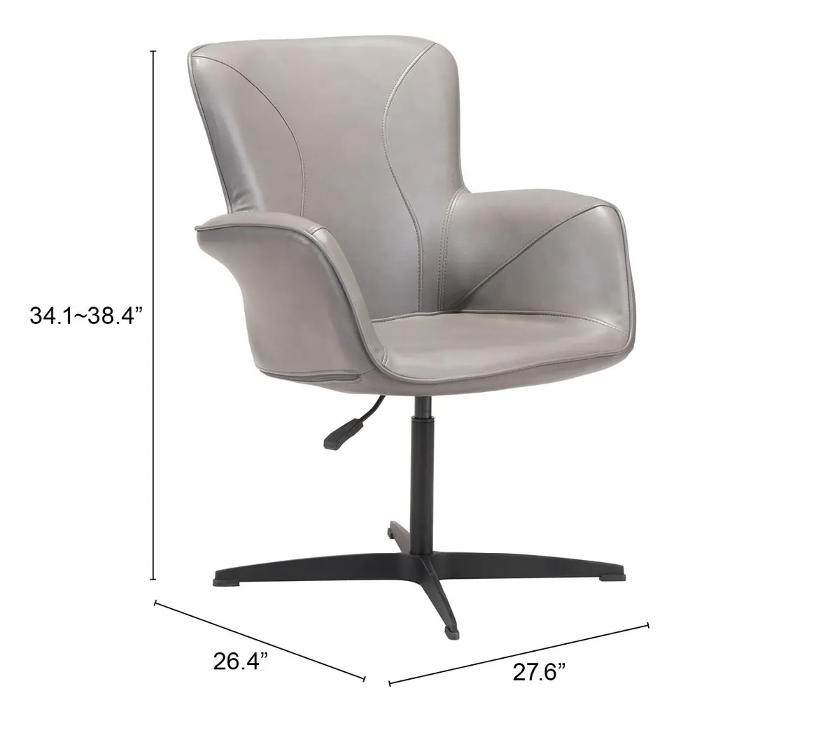 Schuyler Gray Office Chair - Thumbnail - Image 5