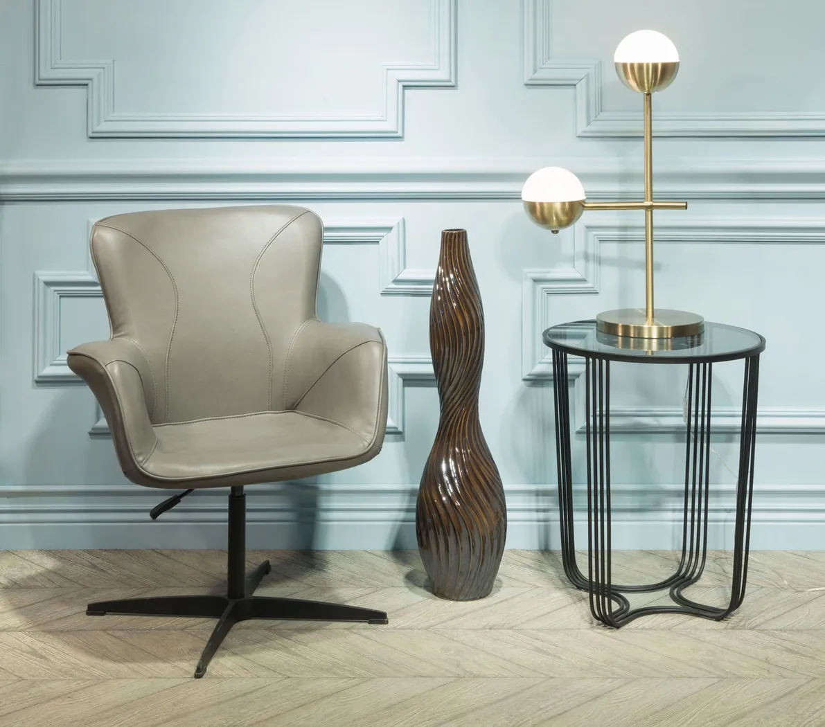 Schuyler Gray Office Chair - Thumbnail - Image 6