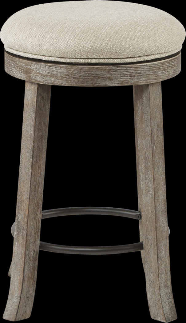 Scoregga Cream Counter Height Stool - Thumbnail - Image 1