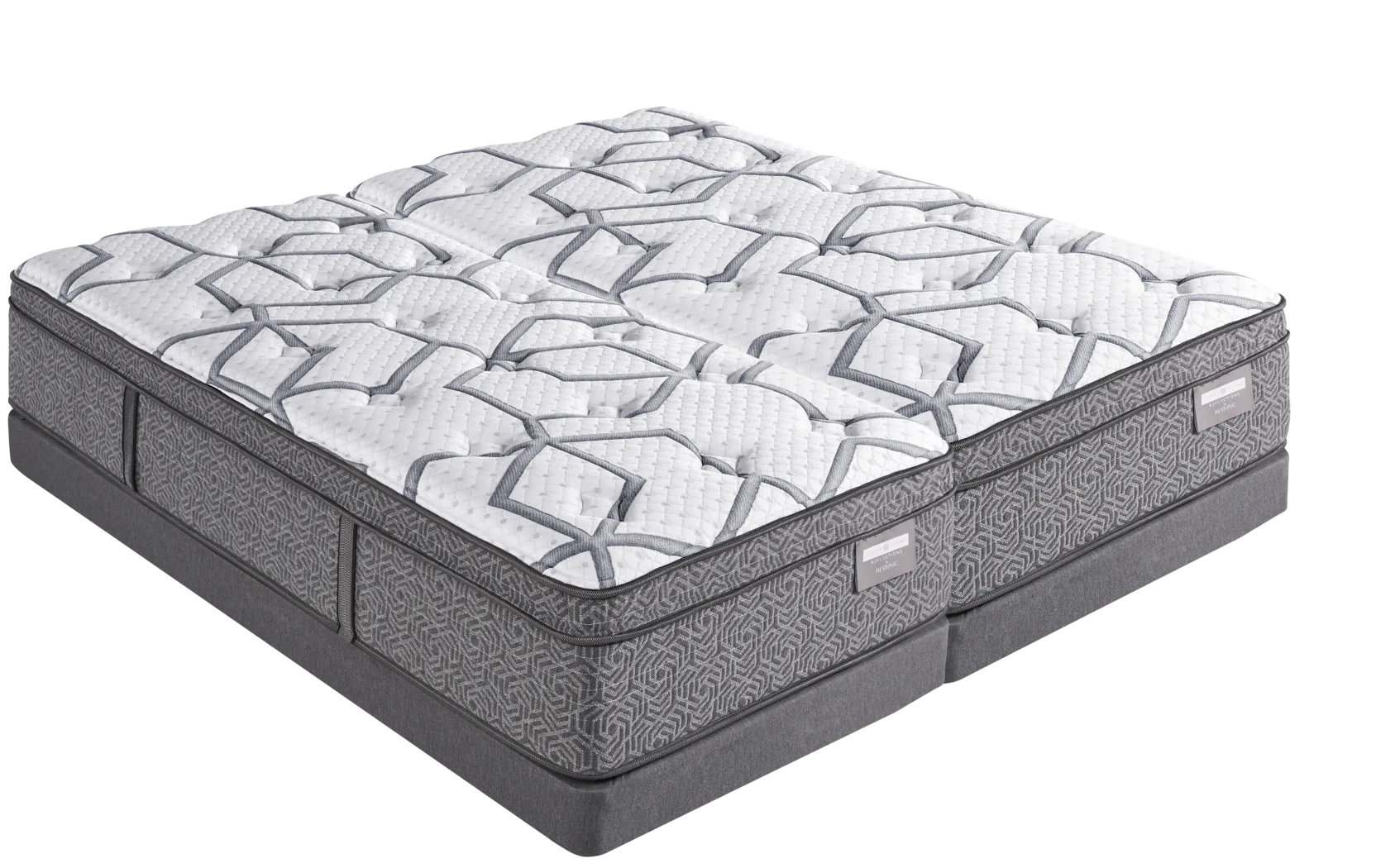 Scott Living Reflections Silhouette Low Profile Split King Mattress Set - Thumbnail - Image 1