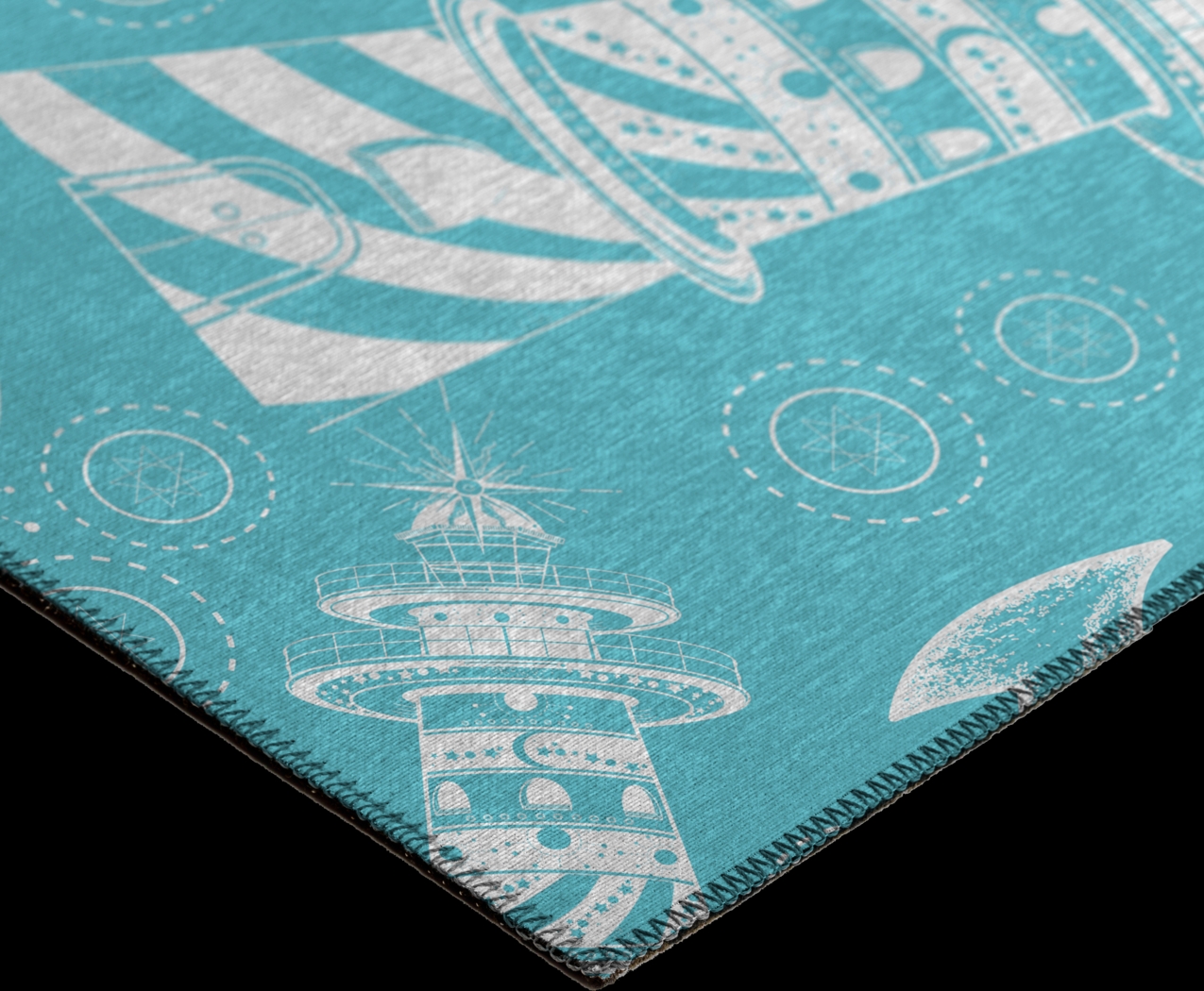 Sotterley Ocean Blue 3' x 5' Rug - Thumbnail - Image 3