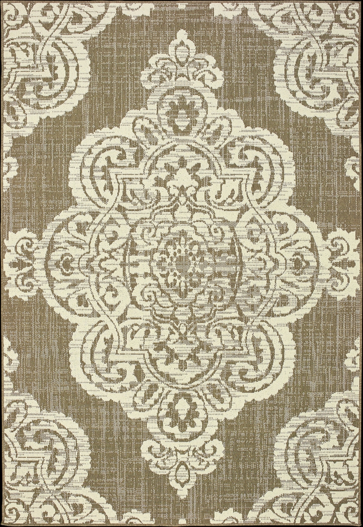 Scottlyn Tan 7'10 x 10'10 Tan Indoor/Outdoor Rug - Thumbnail - Image 1