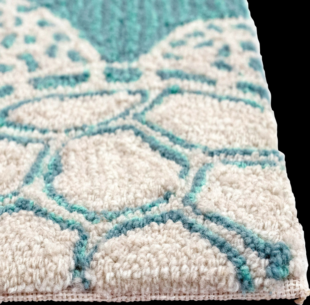 Sea Creature Blue 7'6 x 9'6 Indoor/Outdoor Rug - Thumbnail - Image 6