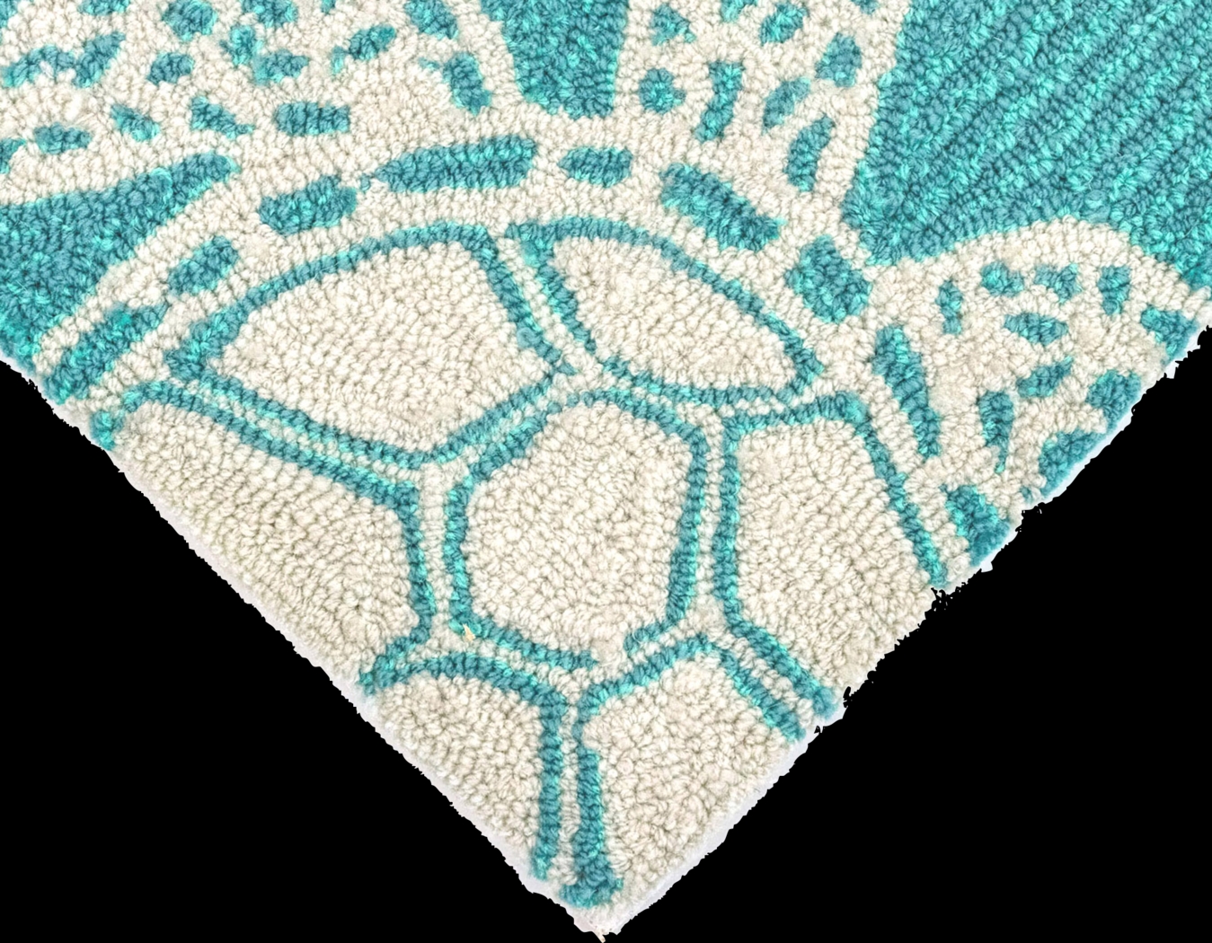Sea Creature Blue 7'6 x 9'6 Indoor/Outdoor Rug - Thumbnail - Image 7