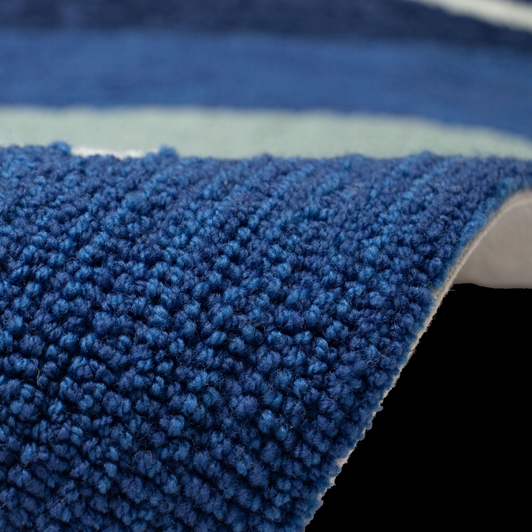 Sea Dance Blue 7'6 x 9'6 Indoor/Outdoor Rug - Thumbnail - Image 10