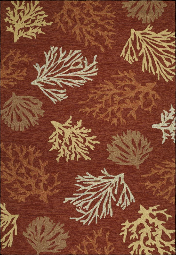 Sea Reef Brown 8' x 11' Indoor/Outdoor Rug - Thumbnail - Image 1