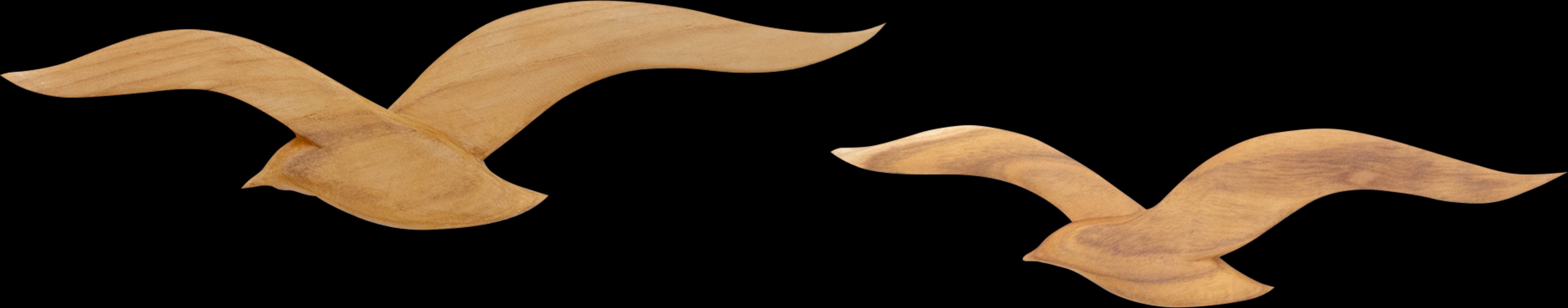 Seabirds Pair Teak Indoor/Outdoor Wall Art - Thumbnail - Image 1