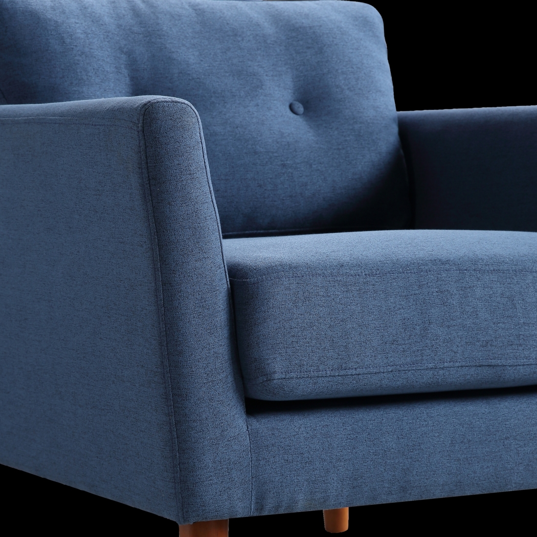 Seabolt Blue Accent Chair - Thumbnail - Image 2