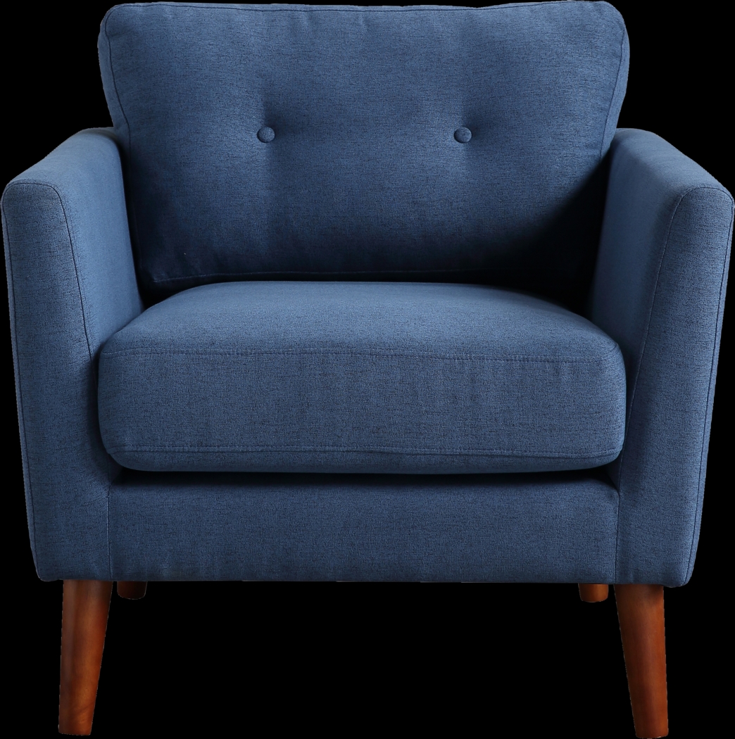 Seabolt Blue Accent Chair - Thumbnail - Image 3