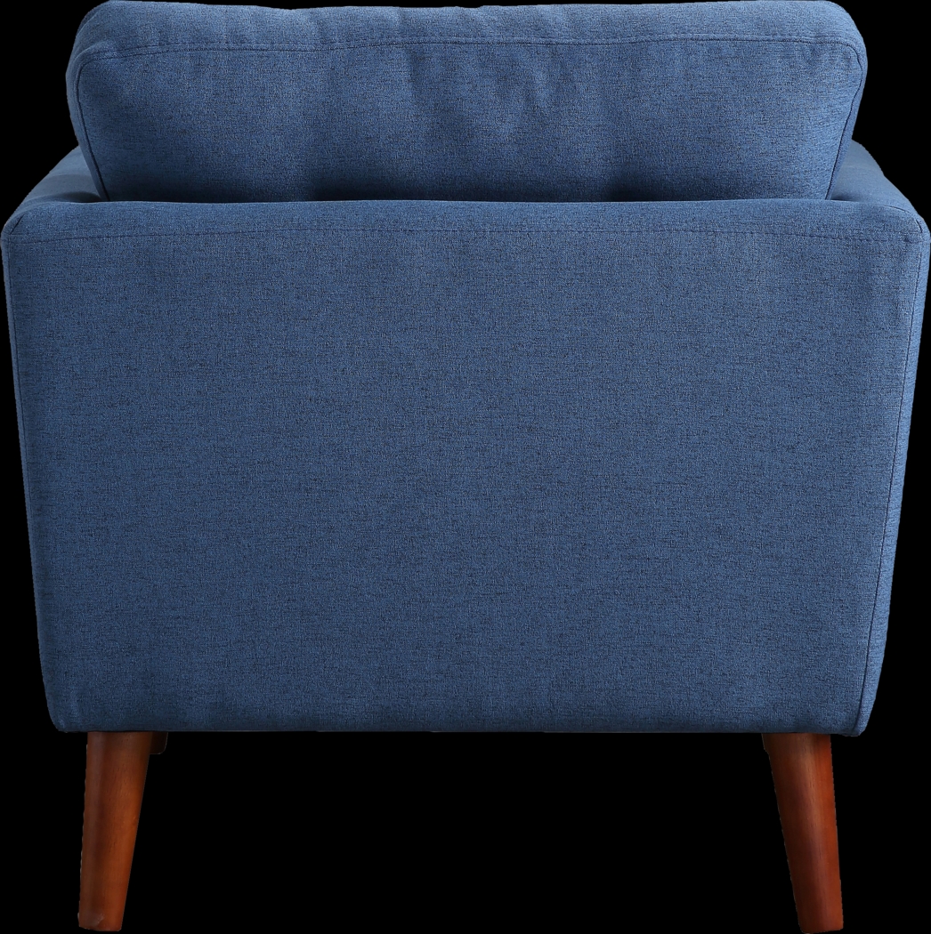 Seabolt Blue Accent Chair - Thumbnail - Image 4