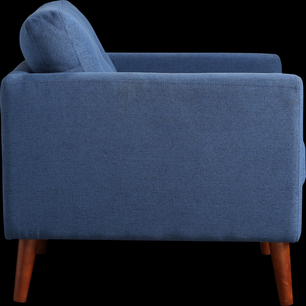 Seabolt Blue Accent Chair - Thumbnail - Image 5