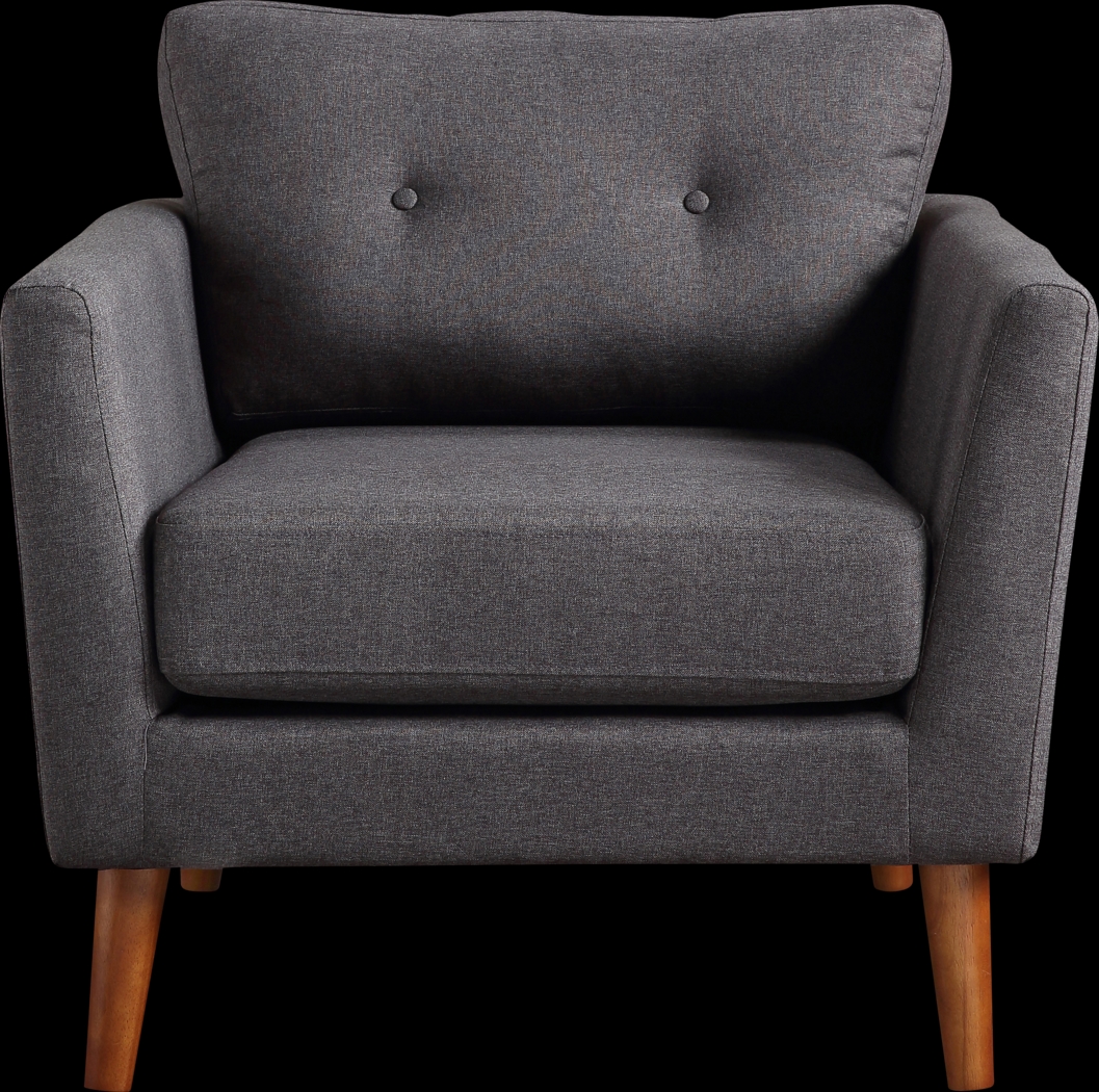 Seabolt Charcoal Accent Chair - Thumbnail - Image 3