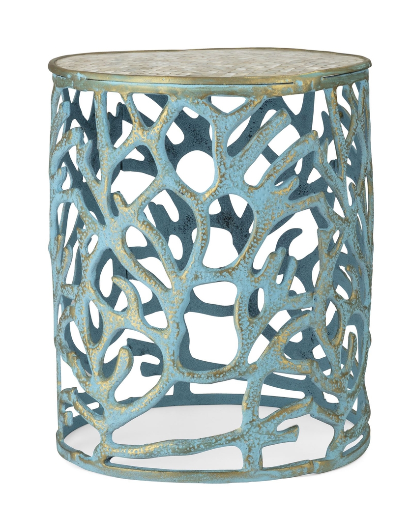 Seaforth Blue Nesting Tables, Set of 2 - Thumbnail - Image 3