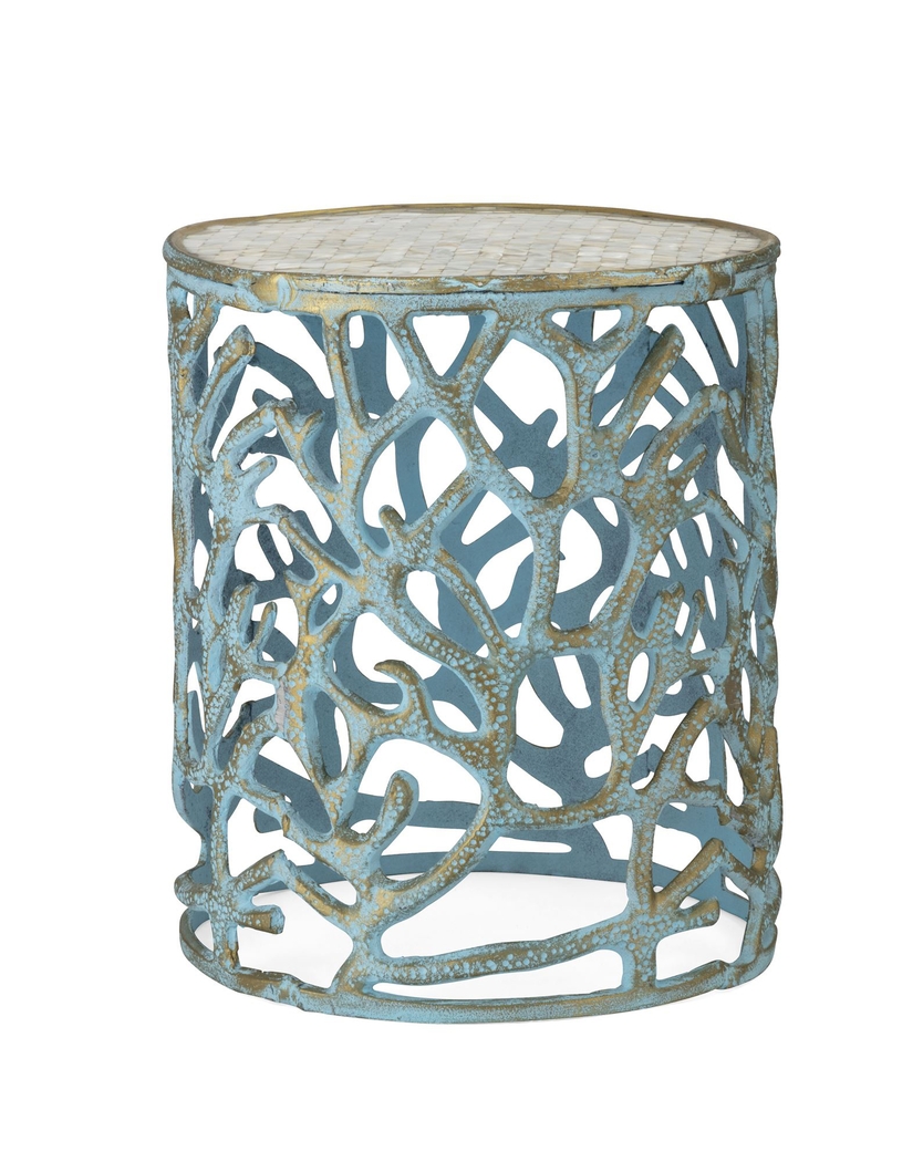 Seaforth Blue Nesting Tables, Set of 2 - Thumbnail - Image 4