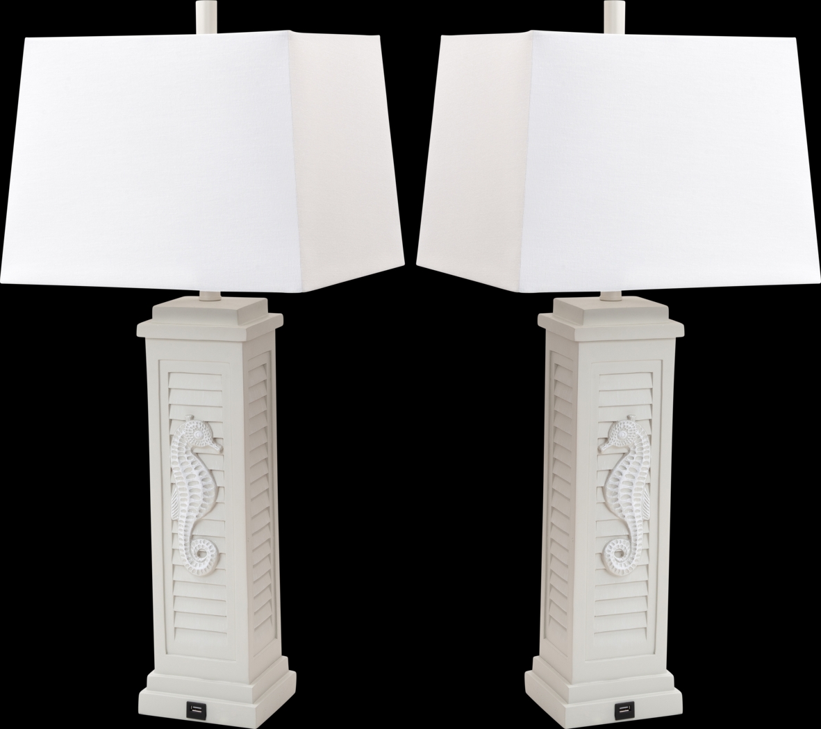 Sealane Gray Lamp, Set of 2 - Thumbnail - Image 1