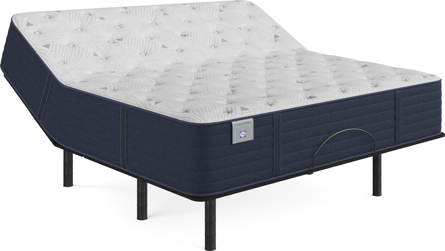 Sealy Correct Comfort Kerry Park King Mattress with Head Up Only Base - Thumbnail - Image 1