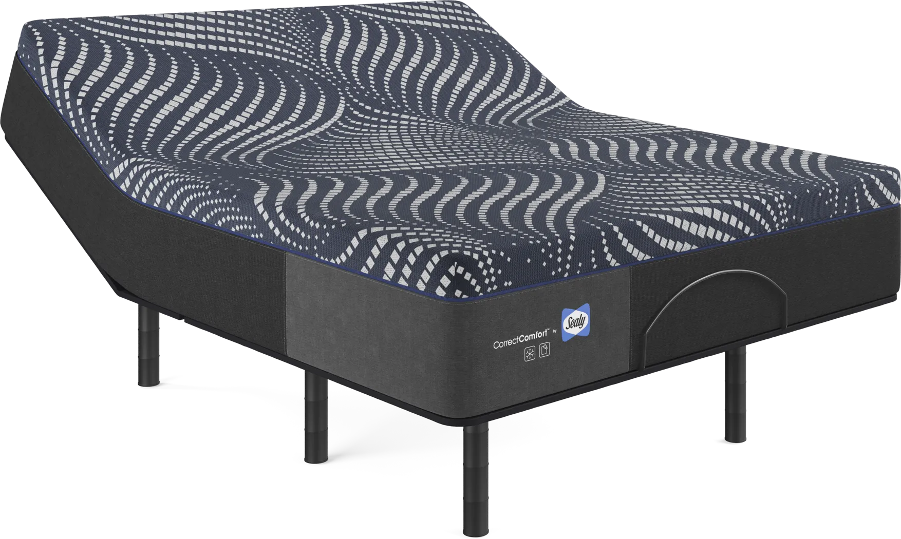 Sealy Correct Comfort Northgate Queen Mattress with Head Up Only Base - Thumbnail - Image 1