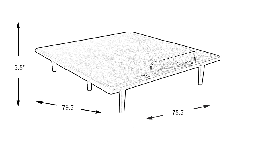 Dimension Image. Please refer to the Dimension Tab on this page for dimension details.