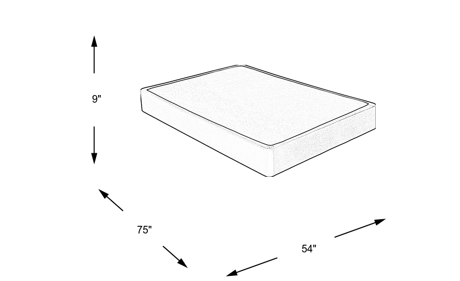 Dimension Image. Please refer to the Dimension Tab on this page for dimension details.