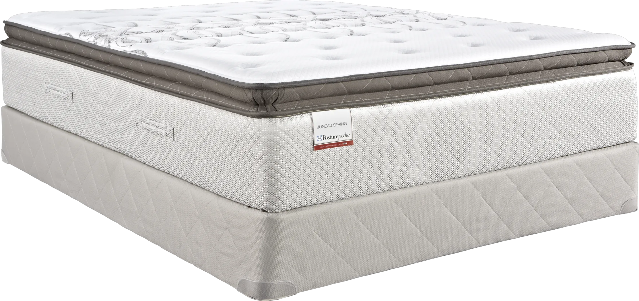 Sealy Juneau Spring Low Profile Queen Mattress Set - Thumbnail - Image 2