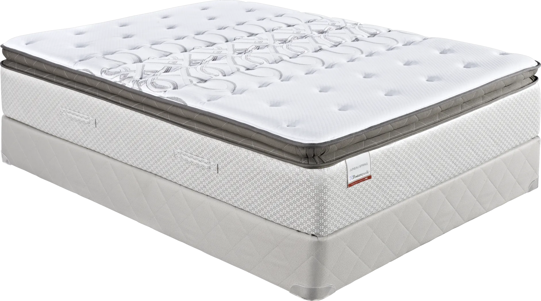 Sealy Juneau Spring Low Profile Queen Mattress Set - Thumbnail - Image 1
