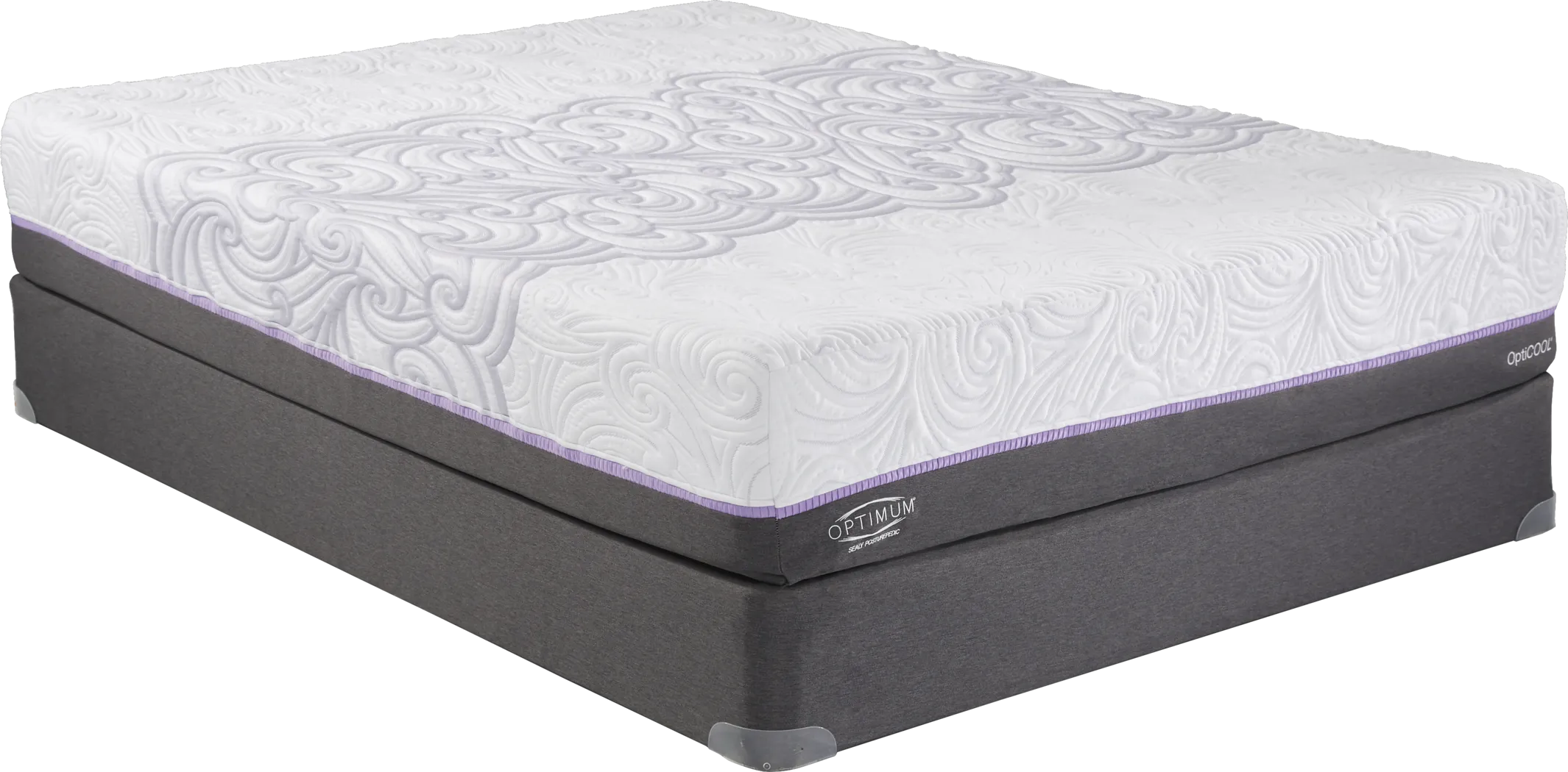 Sealy Optimum Elite Truth Low Profile Queen Mattress Set - Thumbnail - Image 1