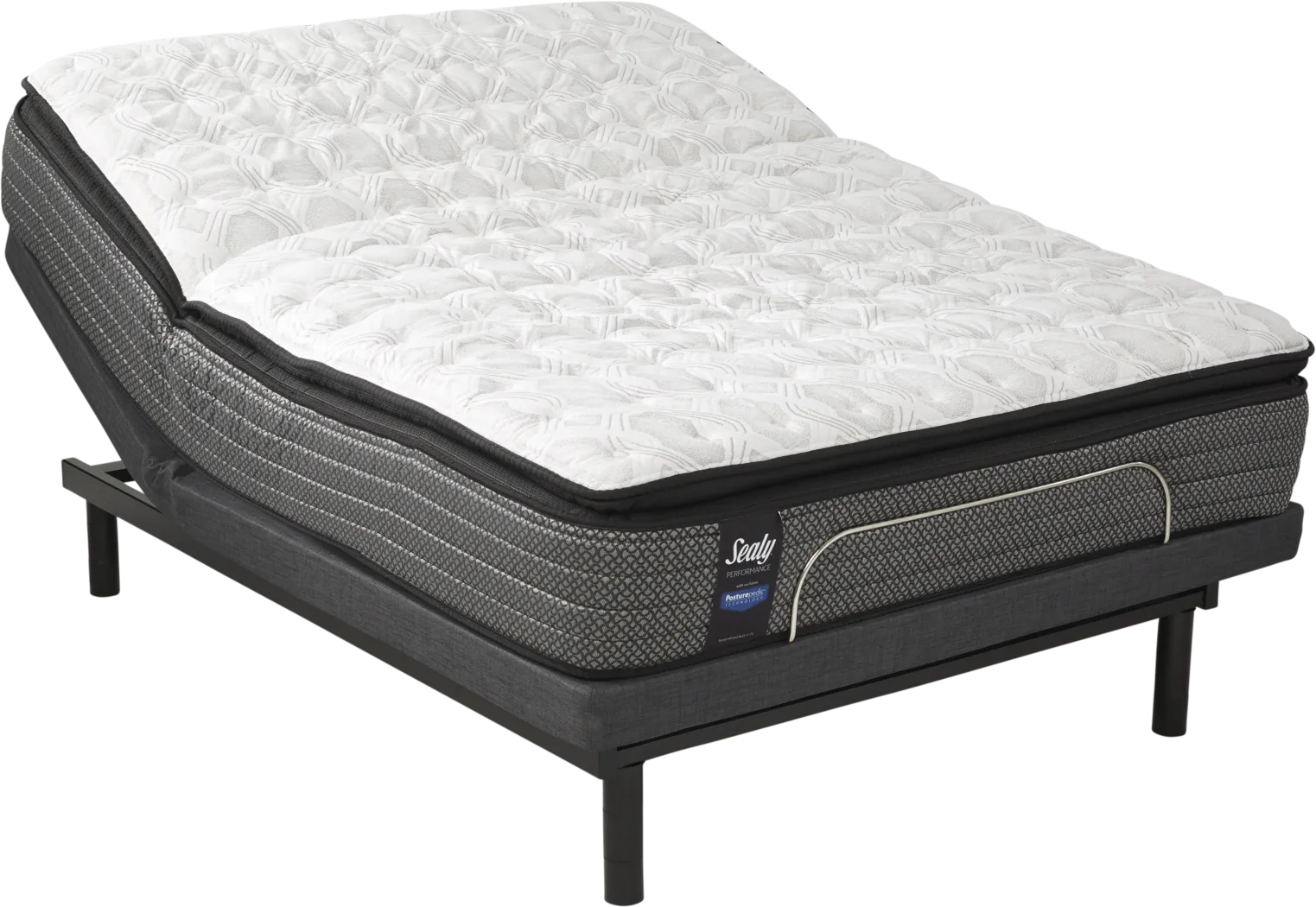 Sealy Performance Crystal Sand Queen Mattress with Motion Essentials Adjustable Lifestyle Base - Thumbnail - Image 1