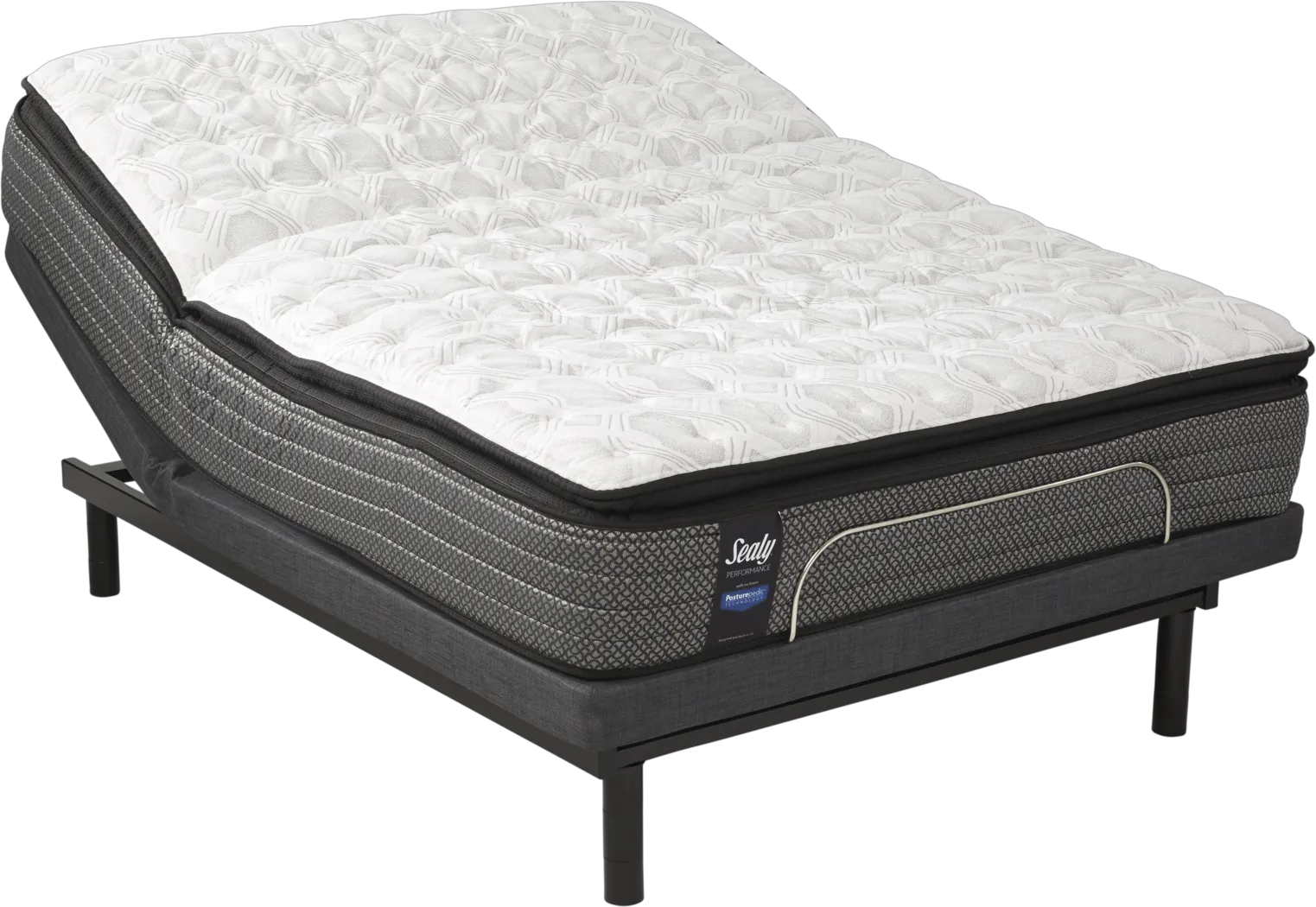 Sealy Performance Crystal Sand Queen Mattress with Sealy Ease Adjustable Lifestyle Base - Thumbnail - Image 1