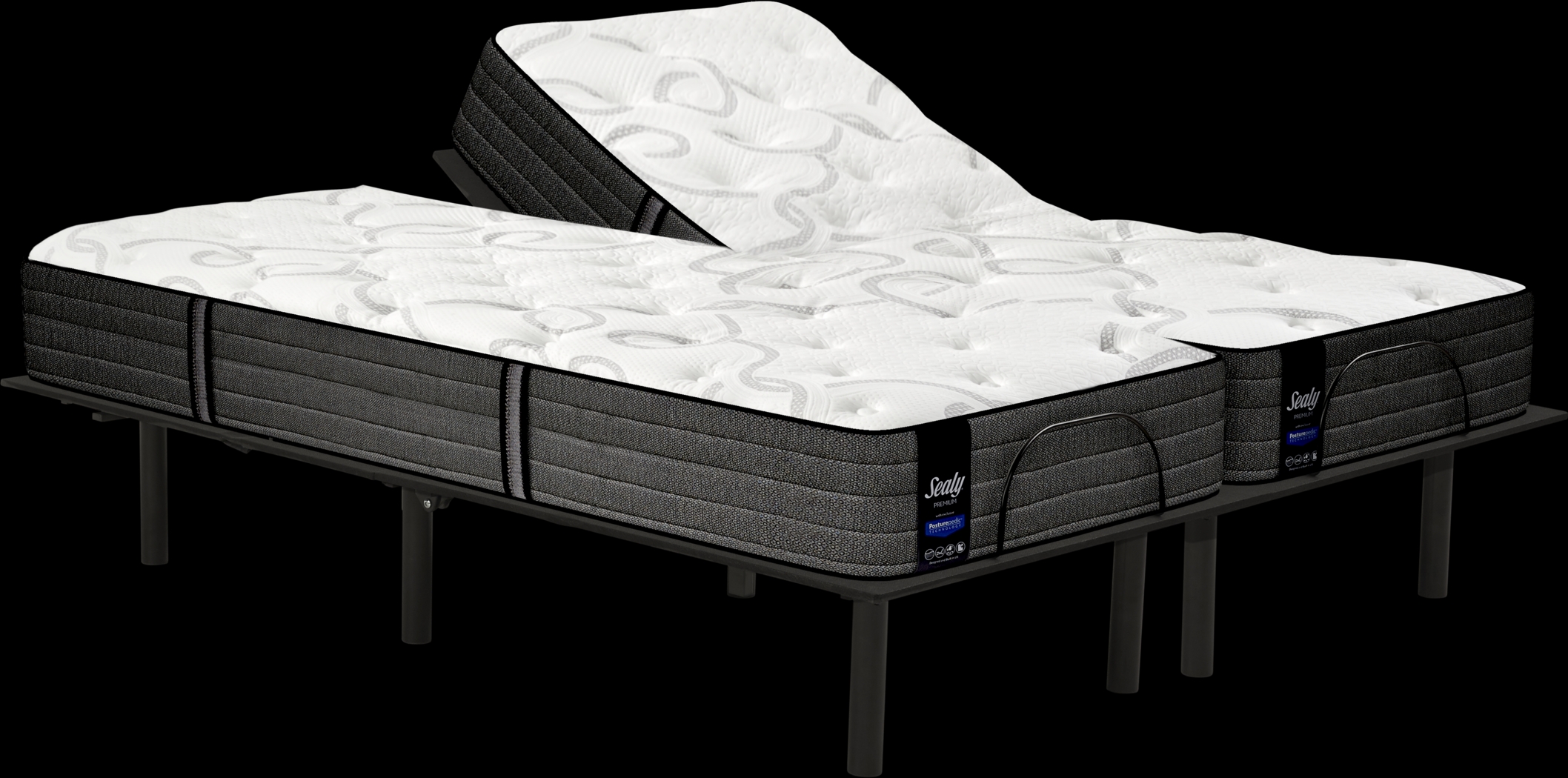 Sealy Performance Palm Harbor Split King Mattress with RTG Sleep 2000 Adjustable Base - Thumbnail - Image 1