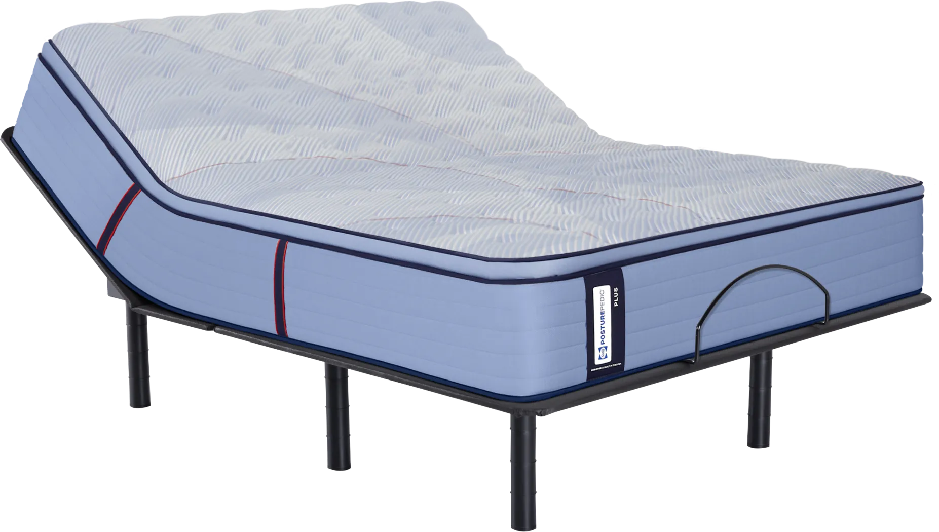 Sealy Posturepedic Castle Rock King Mattress with Head Up Only Base - Thumbnail - Image 1