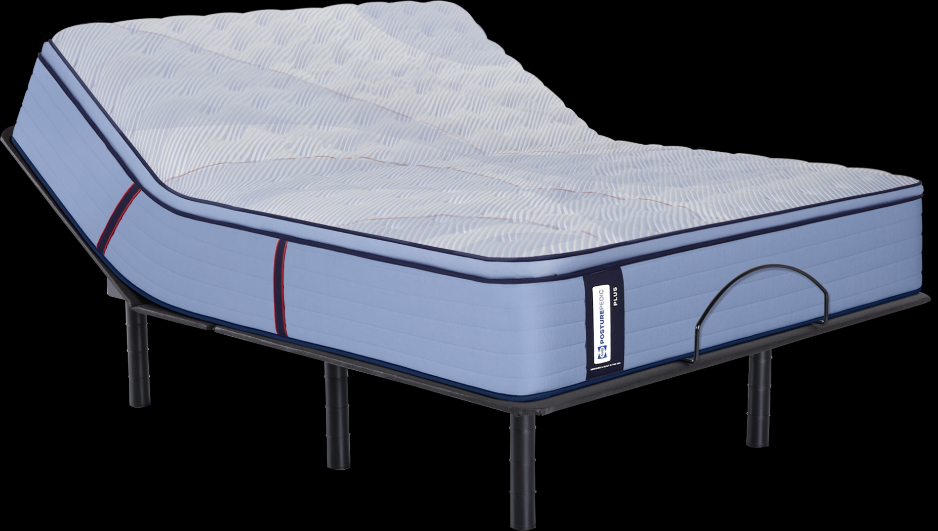 Sealy Posturepedic Castle Rock Queen Mattress with Head Up Only Base - Thumbnail - Image 1
