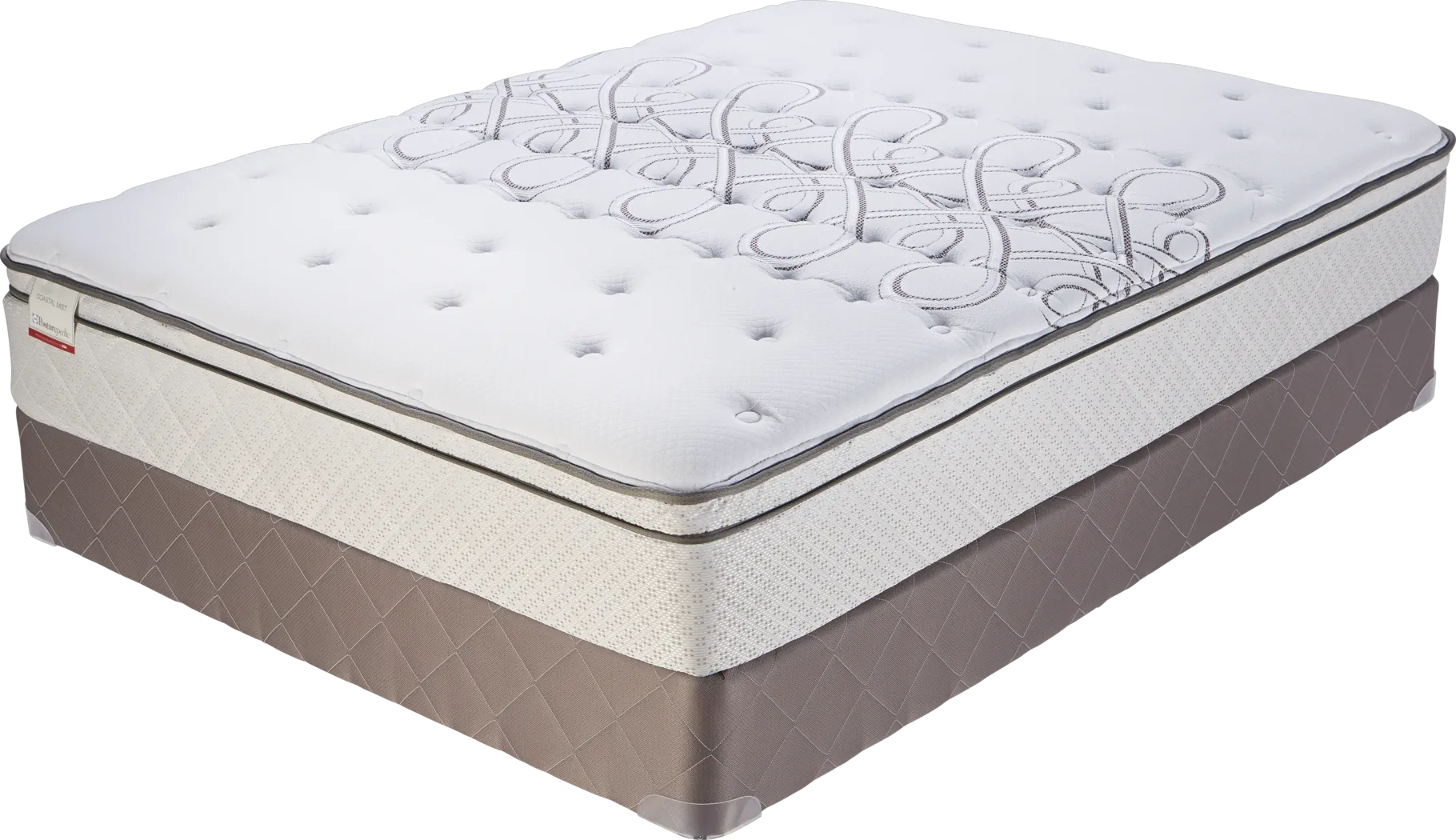 Sealy Posturepedic Coastal Mist Low Profile Queen Mattress Set - Thumbnail - Image 1