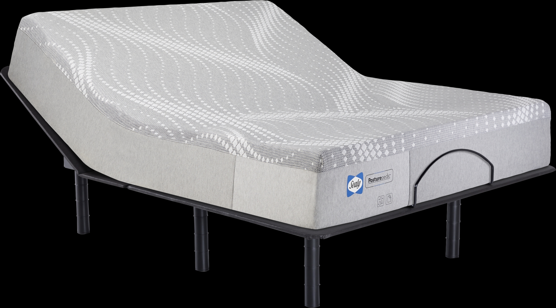 Sealy Posturepedic Cotinga Queen Mattress with Head Up Only Base - Thumbnail - Image 1
