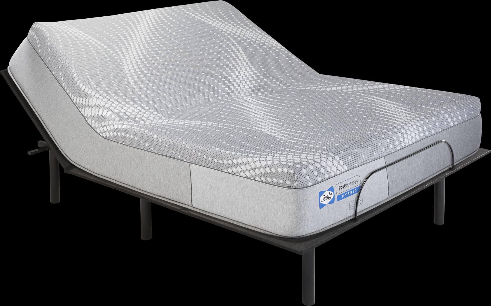 Sealy Posturepedic Fawn Court Queen Mattress with Head Up Only Base - Thumbnail - Image 1