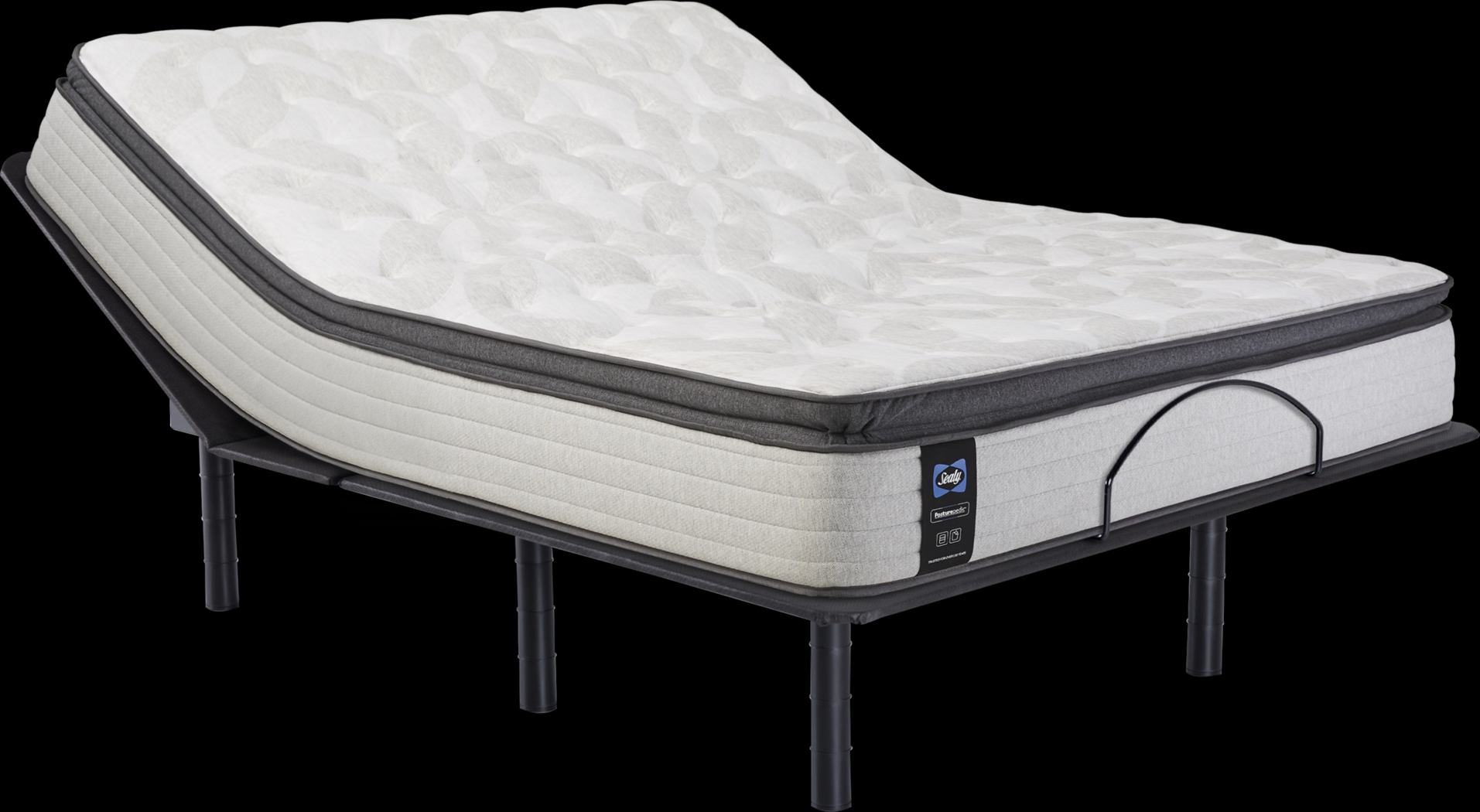 Sealy Posturepedic Greenhaven King Mattress with Head Up Only Base - Thumbnail - Image 1